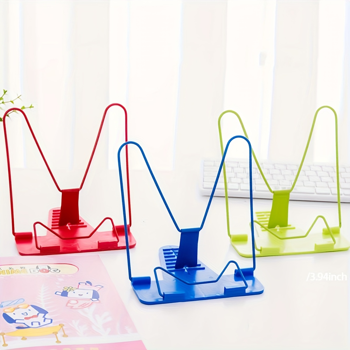 Tablet Accessories For Reading - Soporte plegable para libros de escritorio,