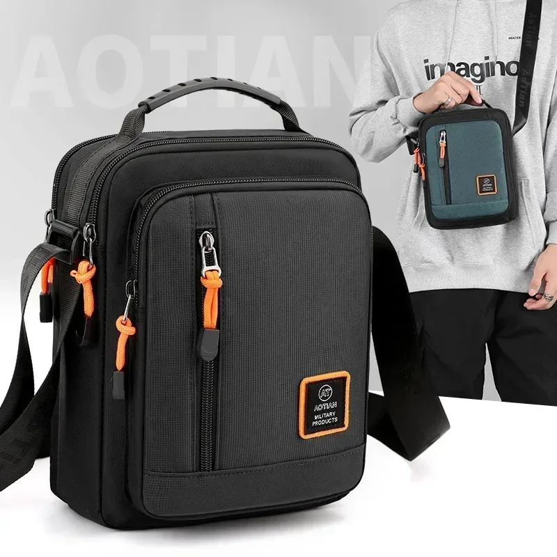 Tablet Shoulder Bag - Bolso multifunción para hombre, bandolera de