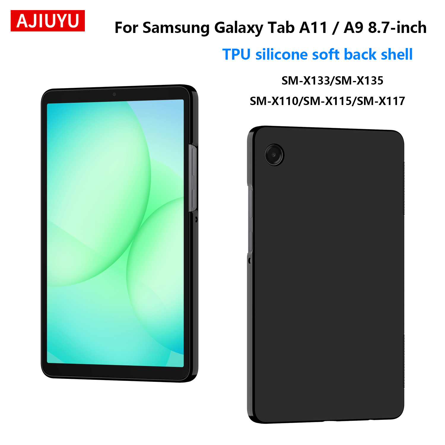 Tablet A9 Accessories - Funda Suave de Silicona TPU para