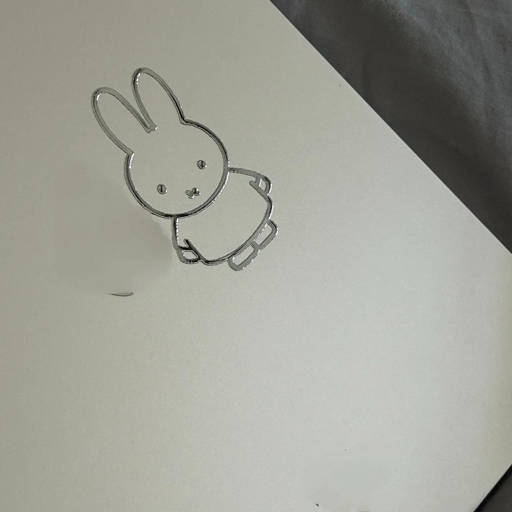Tablet Accessories For Students - Pegatinas metálicas de Miffy Rabbit, pegatinas