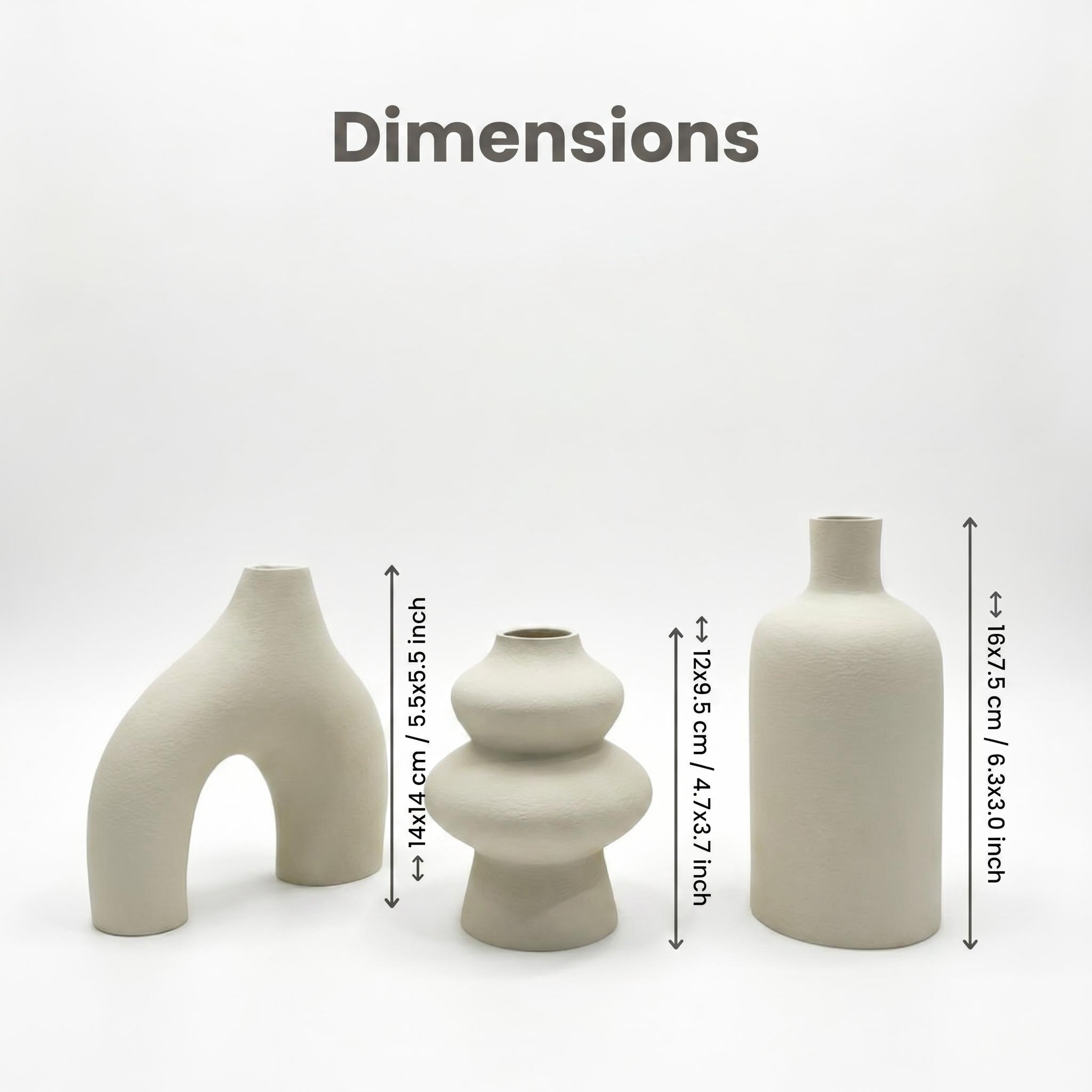 Juego de 3 Jarrones Decorativo - Tablet Accessories Kit reseña y precio