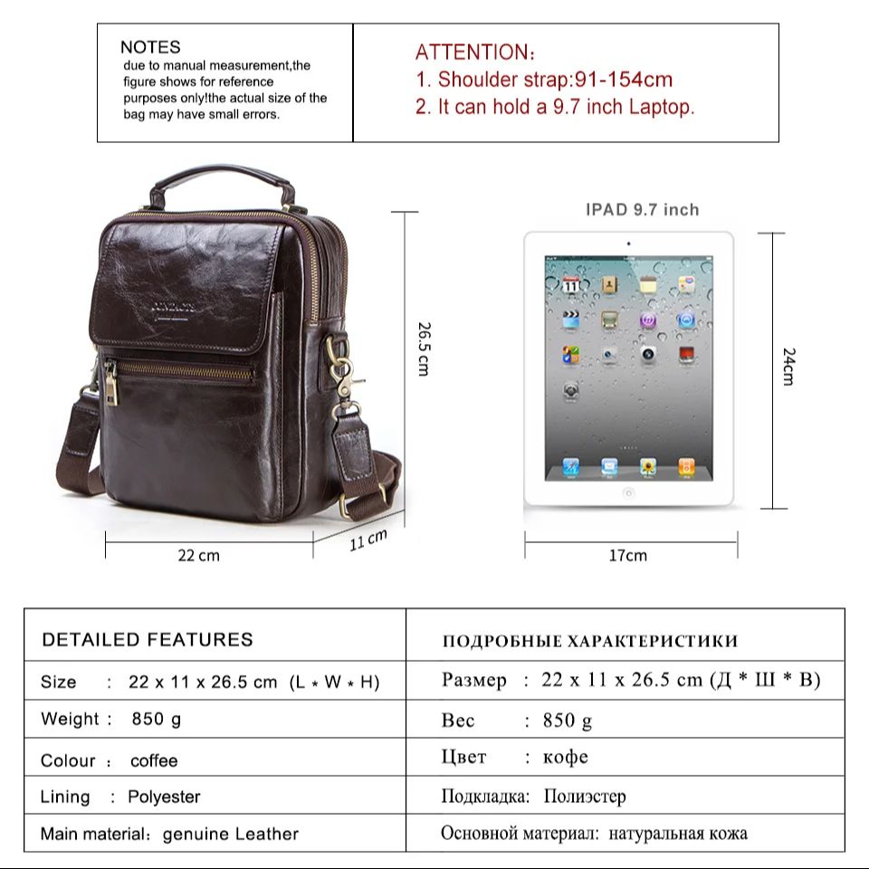 Bolsos de hombro de cuero genu - Tablet Shoulder Bag reseña y precio