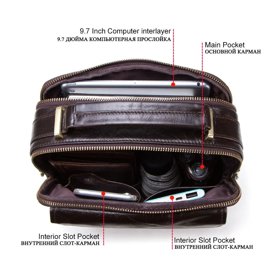 Bolsos de hombro de cuero genu - Tablet Shoulder Bag reseña y precio