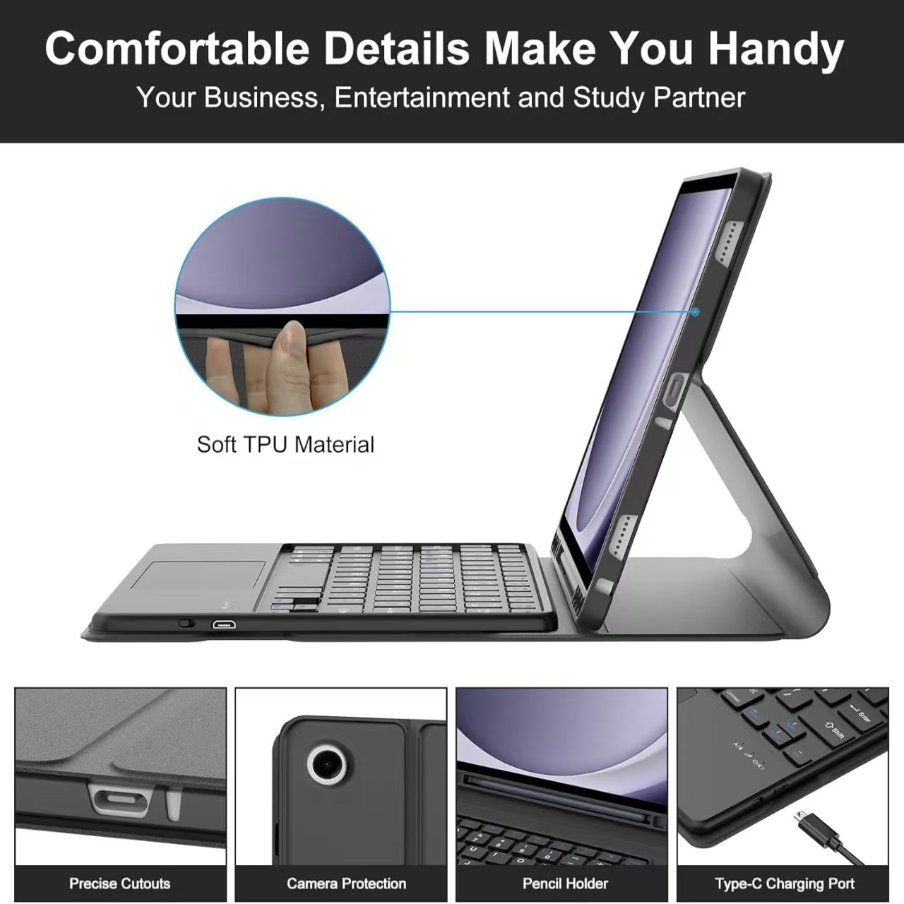 Funda para Samsung Galaxy Tab  - Samsung Tablet Keyboard Accessories reseña y precio
